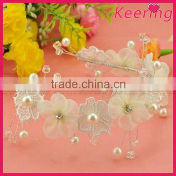2015 cheap wholesale white hair accessories for women WHD-010