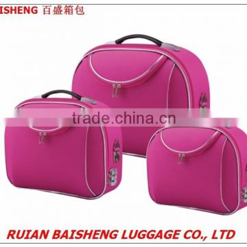 BS601 2015 new design shangdong silk polyester beauty cases/makeup bags/cosmetics bag/suitcase/