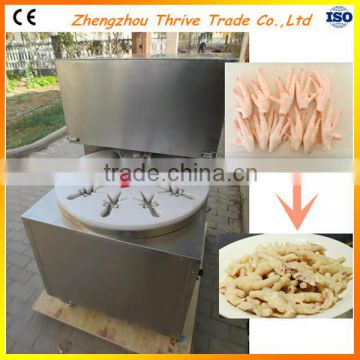 Small scale automatic chicken feet cutter