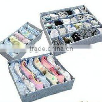2012 3 pieces series (6cells,7cells...) bamboo charcoal underwear storage box