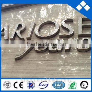 Factory 3D Acrylic Advertising Signs / Led Letter Sign for outdoor decoration