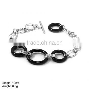[SL-169] Hot sale 925 Silver Bracelet with black agate