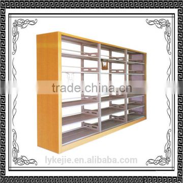 new design China elegant library use small steel bookshelf school furniture metal books shelf Double/Single Bookshelf Backdrop
