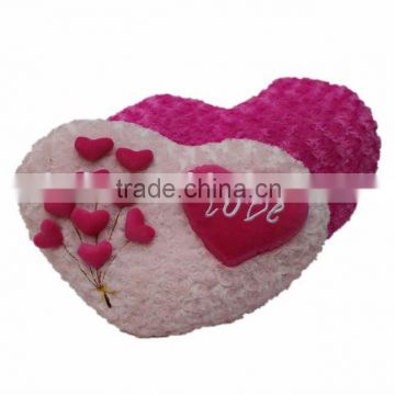 pink love plush cushion valentine cushion