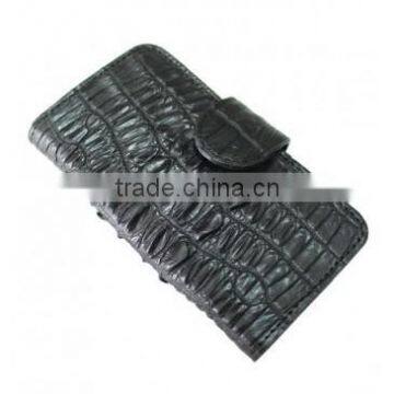 Crocodile leather cover for iphone 5