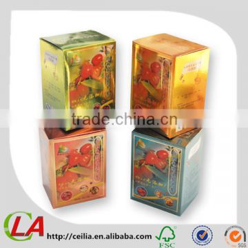 Gold And Silver Cardboard Printed Folding Food Packaging Boxes