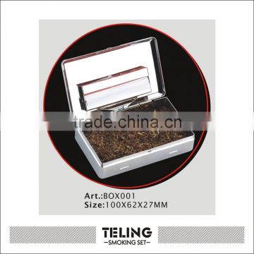 Metal tobacco box cigarette case