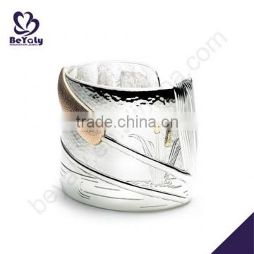 wholesale silver exquisite lion head bangle bracelet