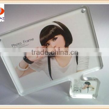 Fashion acrylic 8x10 magnetic photo frame