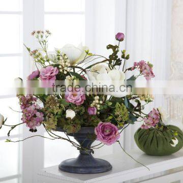 2015 beautiful flower arrangement in high quality flower pot