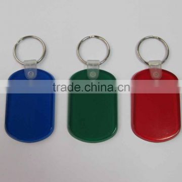 HEYU plastic soft pvc rectangular soft rubber key tag keychain