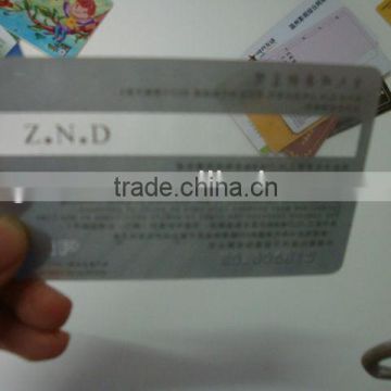 Text Embossing Transparent Business Card Printing