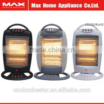 1200W electric space heater with halogen