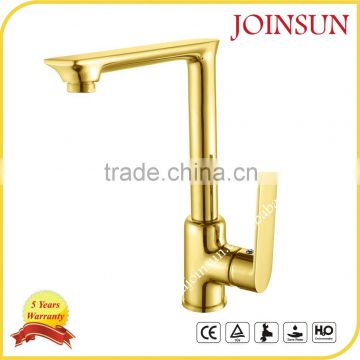 Online Shopping Best Selling Deck Mounted Gold Kitchen Mixer