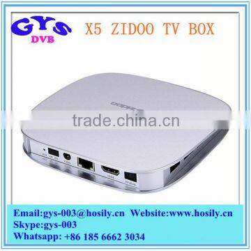 ZIDOO X5 Android TV Box Amlogic S905 Android 5.1 Lollipop TV Box 1GB/8GB 2.4G Wifi Bluetooth4.0 4K*2K H.265 Media Player
