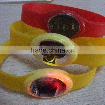 glow in dark silicone power braceletsilicone energe wristband