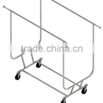 Double rail garments rack