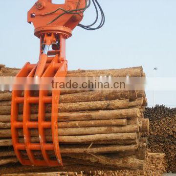 Hitachi zx70 Rotating type hydraulic wood grapple for excavator