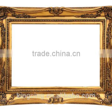 hotsell pop golden poly resin frame for wall decoration and