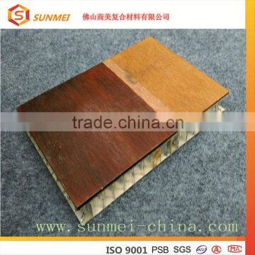 Wood veneer aluminum honeycomb sheet