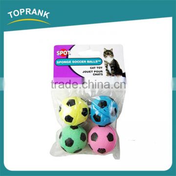 Cheap wholesale cat toys sponge balls soft interactive cat ball