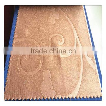 100% polyester soft suede embossed blackout fabric for curtain 100% blackout the best choice for curtain fabric