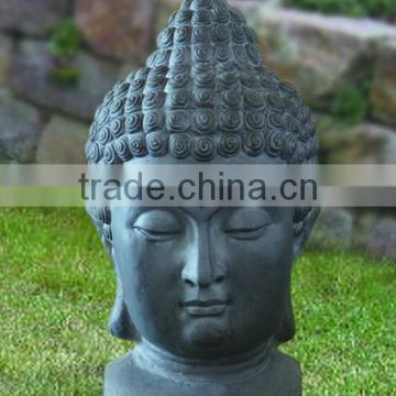Stone finished buddha head statue with handmade