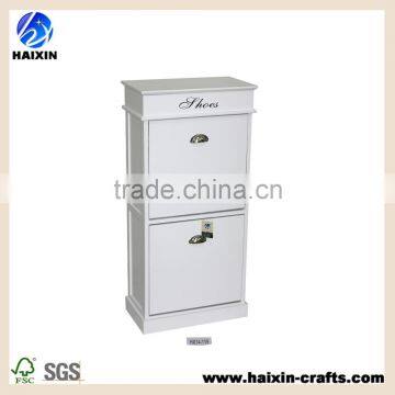 white wooden storage cabinet in white color.