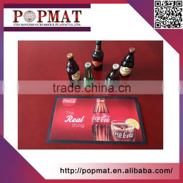 2017 Hot Sell custom Non-woven Fabric nitrile rubber bar mat beer