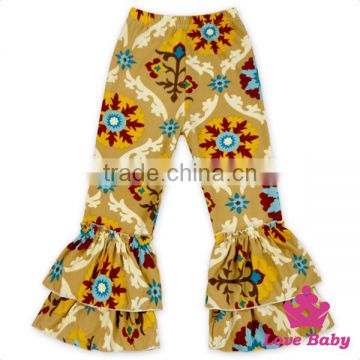 Wholesale Printed Pattern Two Layers Ruffle Baby Gilrs Icing Plastic Pants