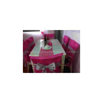 PET Nonwoven Chair Covers And Table Decorations