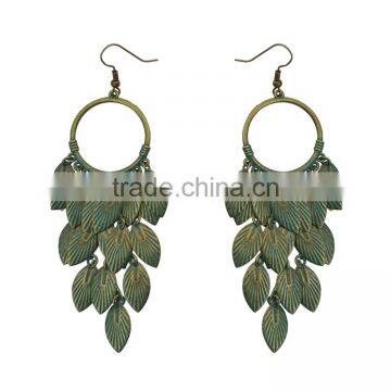 XP-TE-2162 Handmade Tassel Long Drop Latest Magnetic Earrings