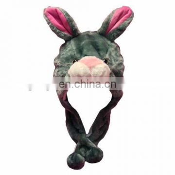 Wholesale factory supply OEM kids rabbit plush hat