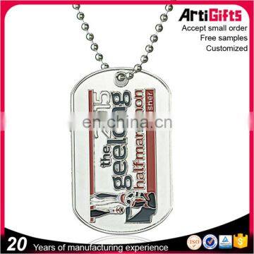 Free Samples Nickel Plated Debossed Dog Tags