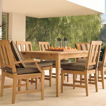 Outdoor Patio Chairs Uv-resistant Removable Teak Outdoor Furniture