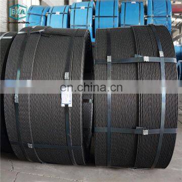 astm a416 9.3mm 9.5mm 9.53 mm 7 wires prestressing low relaxation lrpc steel strand price in india