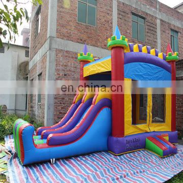 Awesome combo Inflable jumping with bounce slide, castillos inflables