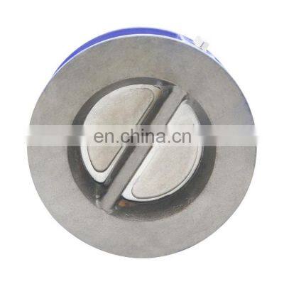 Bundor DN50-250 PN16 vertical check valve CF8 disc 2inch-12inch wafer non return valve