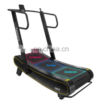 gym fitness self powered woodway caminadora  curva treadmill for home and semi commerical use treadmill
