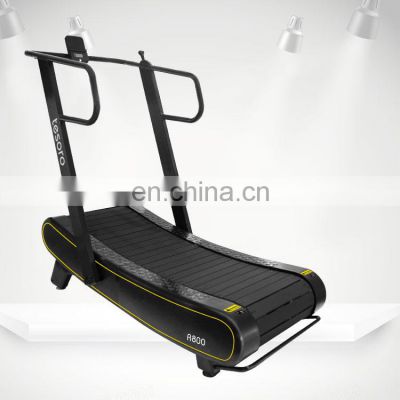 safety home use  treadmill body exercise gym running machine curved manual fitness  equipment