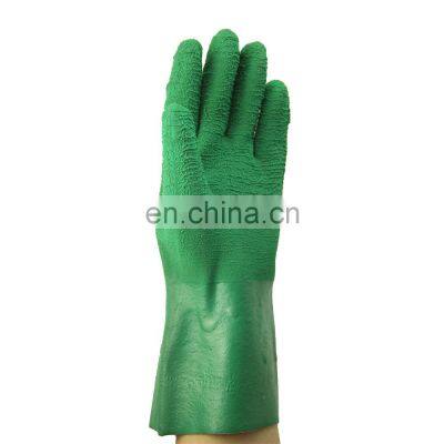 gloves for work crinkle latex full coated interlock liner gauntlet working gloves rubber gloves construction