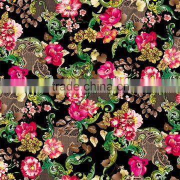 fabric printing for lady dress 160cm