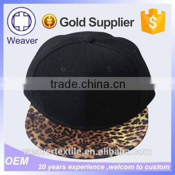 Custom Coll Flat Short Snakeskin Fabric Brm Cap Hats for Wholesale