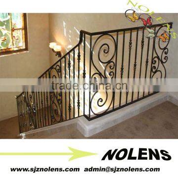 Beautiful Simple Straight Wrought Iron Stair Railing Panels
