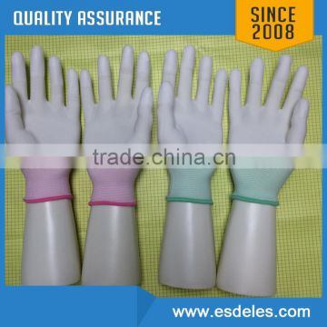 hot sale ESD clean fabric pu dotted safety glove