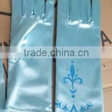 wholesale fancy girls elsa princess frozen gloves for girls to dress up GL5001