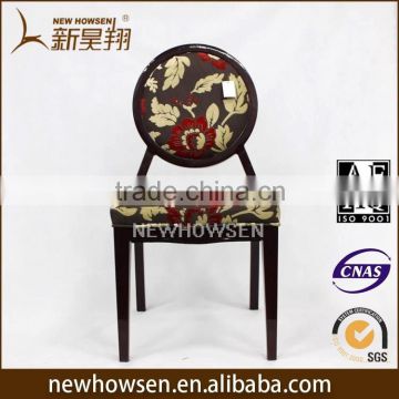 Characteristic round back metal frame banquet chair
