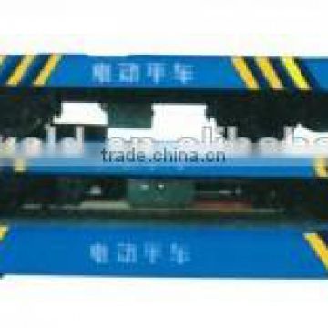 material handling equipment electric flat car with battery