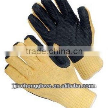 JS600/BK Rubber Coated String Knit Glove, thick rubber gloves