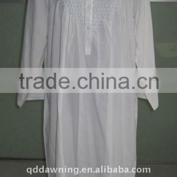 High Quality White Cotton Nightgown